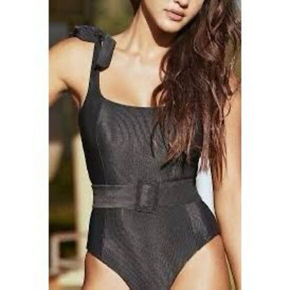 Beach Riot Sydney Women's Black One-Piece Swimsuit Size Small NWOT SW013 - Picture 1 of 8